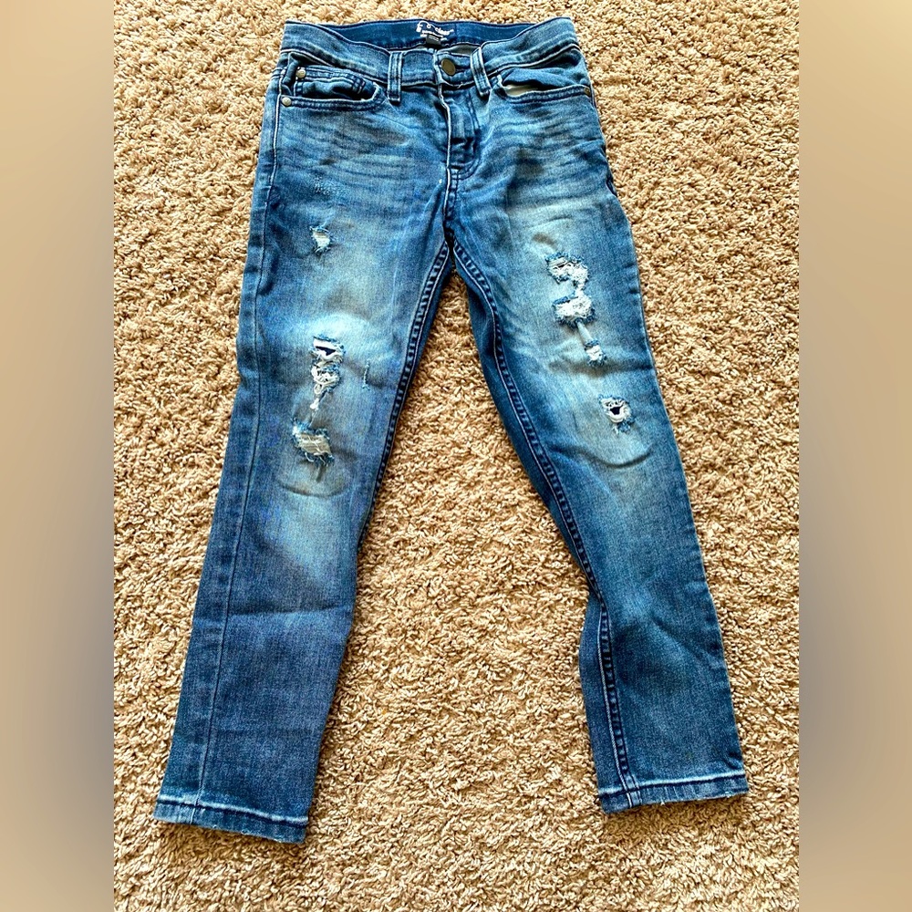 Distressed Blue Jeans Boys size 8 by Art Class super skinny.